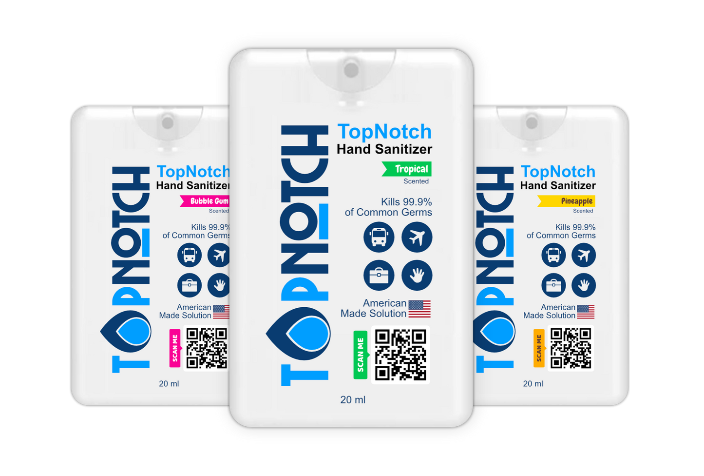 (Variety Pack of 12) 4- Bubblegum 4- Pineapple 4-Tropical Scent