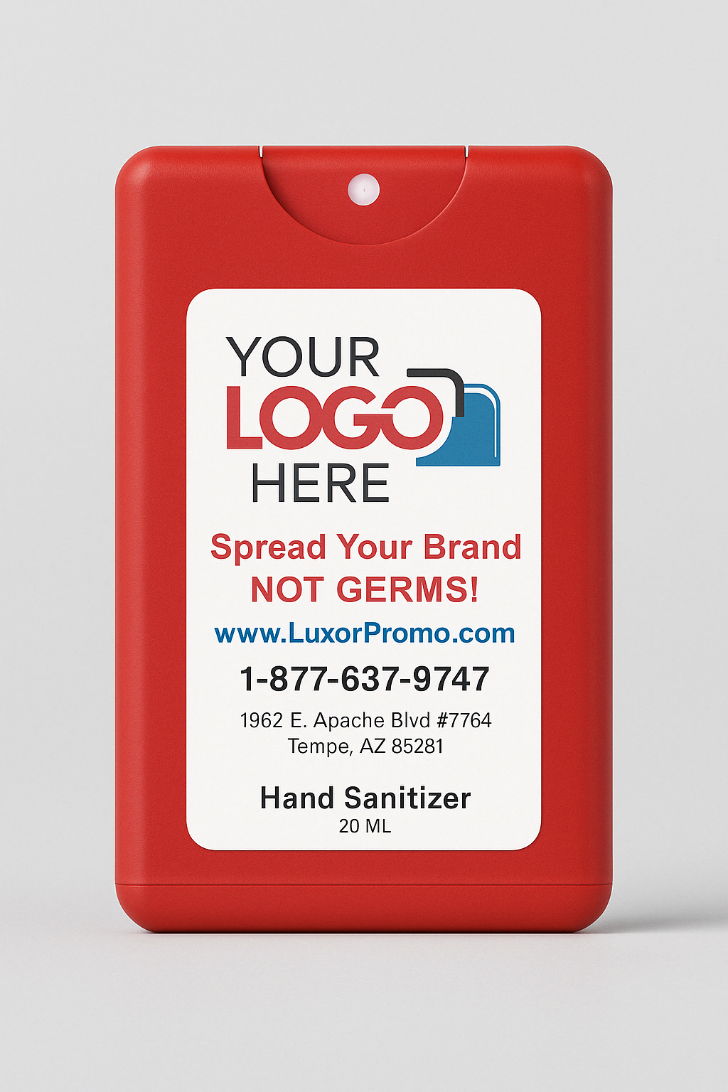 Promotional 20 ML Credit Card Hand Sanitizer Spray - Free Professional Design - Free Proof Within 24 Hours -  Secure Shopping
