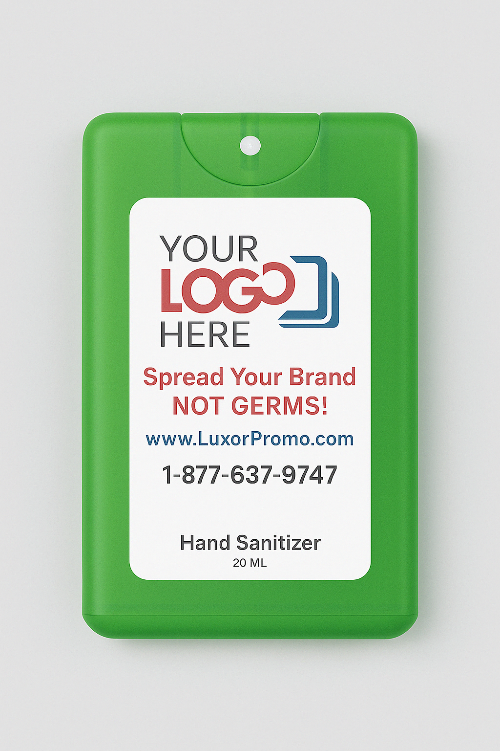 Promotional 20 ML Credit Card Hand Sanitizer Spray - Free Professional Design - Free Proof Within 24 Hours -  Secure Shopping