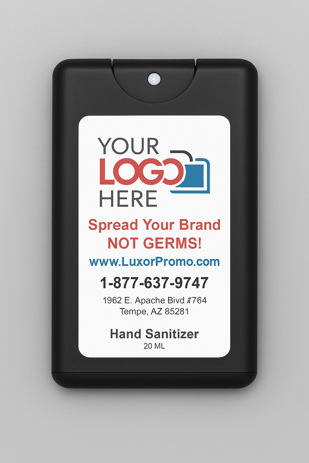 Promotional 20 ML Credit Card Hand Sanitizer Spray - Free Professional Design - Free Proof Within 24 Hours -  Secure Shopping