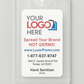 Promotional 20 ML Credit Card Hand Sanitizer Spray - Free Professional Design - Free Proof Within 24 Hours -  Secure Shopping