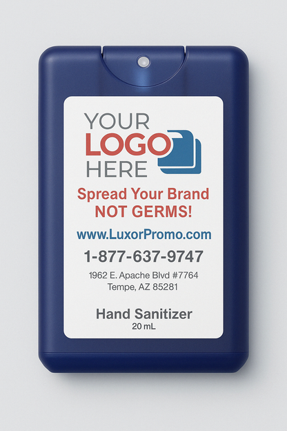 Promotional 20 ML Credit Card Hand Sanitizer Spray - Free Professional Design - Free Proof Within 24 Hours -  Secure Shopping